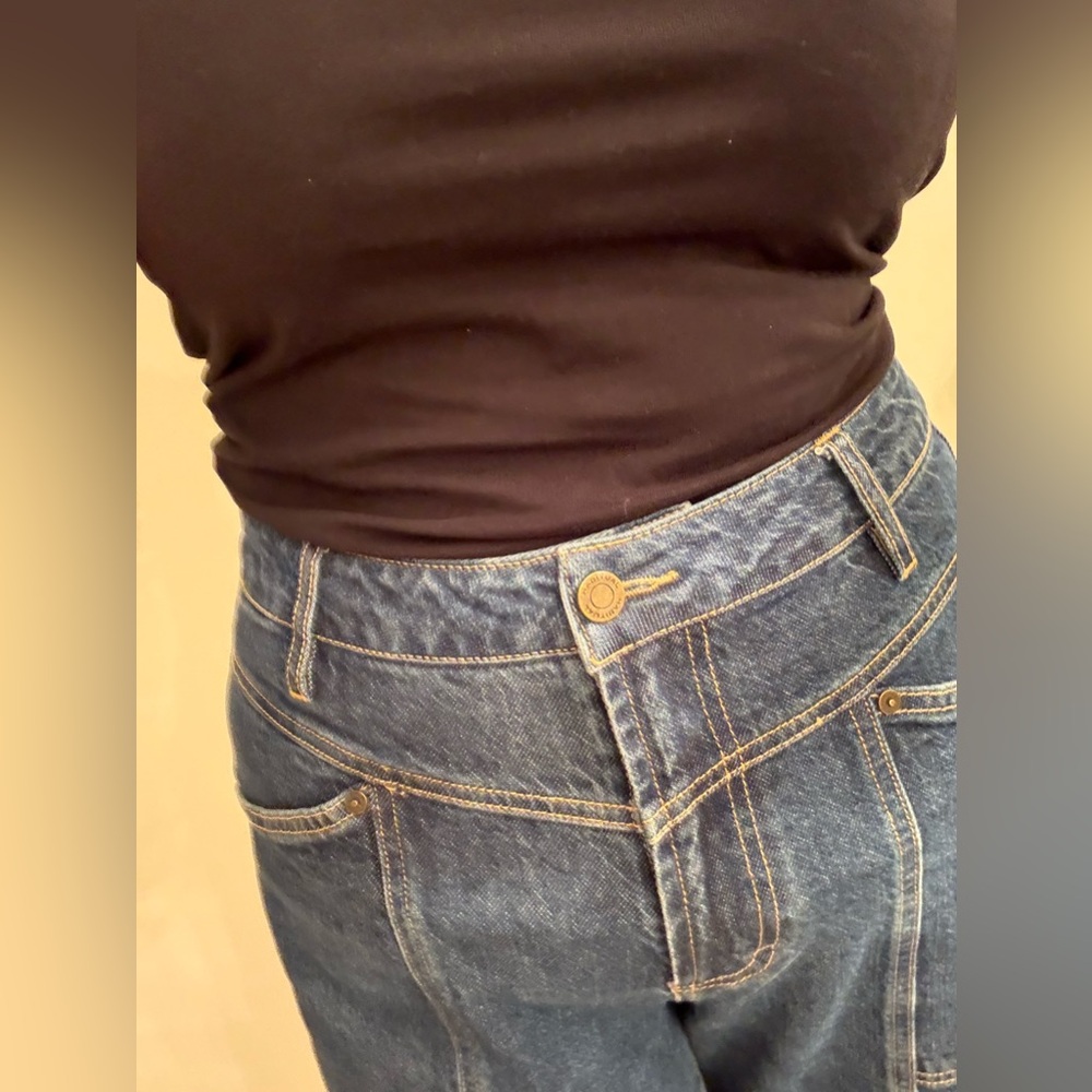 Cropped High-Waist Wide leg Jeans